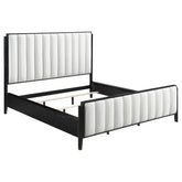 Best Furniture Outlet - Coaster - Brookmead 60-inch Upholstered California King Bed Black - 224710KW