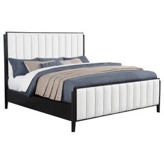 Brookmead 60-inch Upholstered California King Bed Black