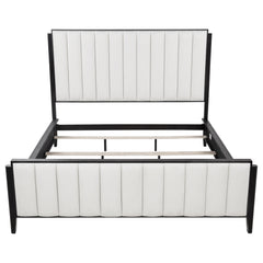 Brookmead 60-inch Upholstered California King Bed Black