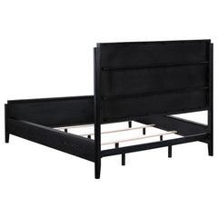 Brookmead 60-inch Upholstered California King Bed Black