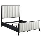 Best Furniture Outlet - Coaster - Brookmead 60-inch Upholstered Queen Bed Black - 224710Q