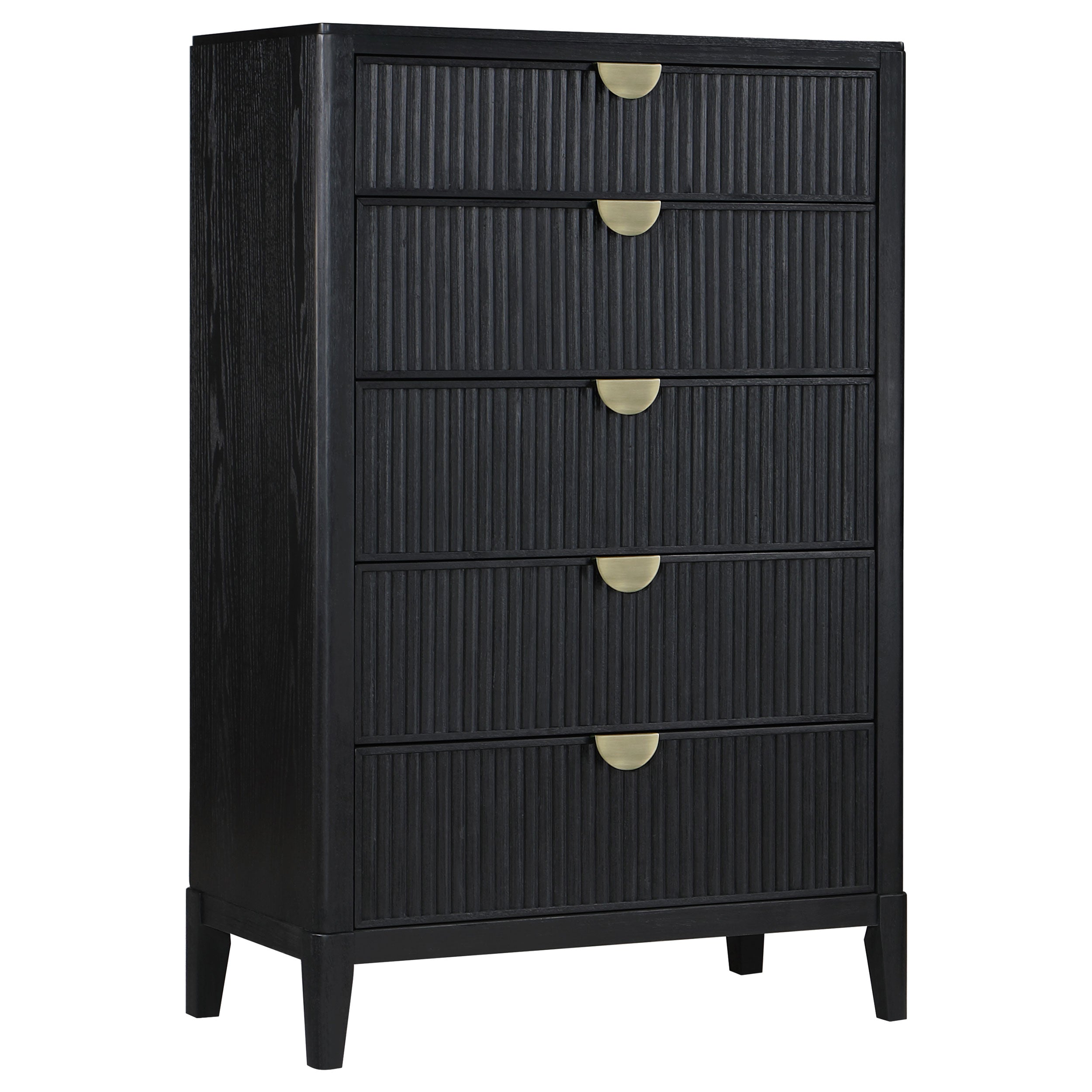 Best Furniture Outlet - Coaster - Brookmead 5-drawer Bedroom Chest Black - 224715