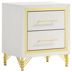 Best Furniture Outlet - Coaster - Lucia 2-drawer Nightstand Bedside Table White - 224732