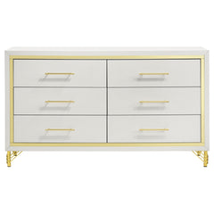 Lucia 6-drawer Dresser Cabinet White