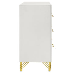 Lucia 6-drawer Dresser Cabinet White