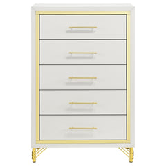 Lucia 5-drawer Bedroom Chest of Drawers White