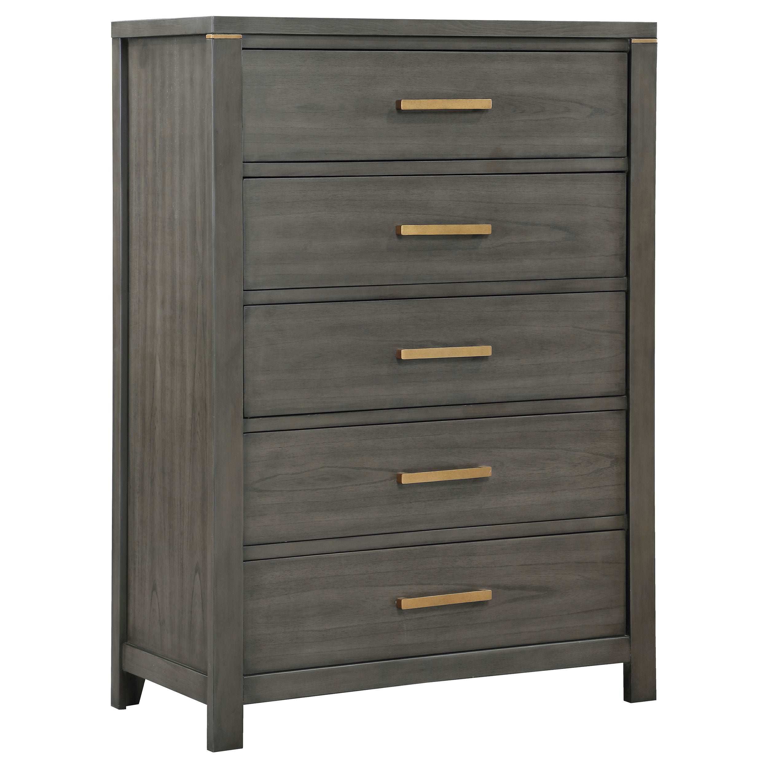Best Furniture Outlet - Coaster - Kieran 5-drawer Bedroom Chest Grey - 224745
