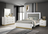Best Furniture Outlet - Coaster - Caraway 4-piece California King Bedroom Set White - 224771KW-S4
