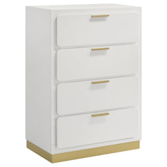 Best Furniture Outlet - Coaster - Caraway 4-drawer Bedroom Chest White - 224775