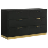 Best Furniture Outlet - Coaster - Caraway 6-drawer Dresser Black - 224783