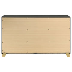 Caraway 6-drawer Dresser Black