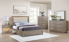 Best Furniture Outlet - Coaster - Kenora 5-piece Eastern King Bedroom Set Barley Brown - 224850KE-S5