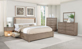 Best Furniture Outlet - Coaster - Kenora 5-piece California King Bedroom Set Barley Brown - 224850KW-S5