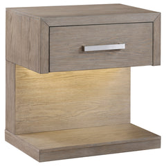 Best Furniture Outlet - Coaster - Kenora 1-drawer Nightstand Bedside Table Barley Brown - 224852