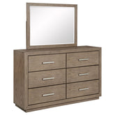 Best Furniture Outlet - Coaster - Kenora 6-drawer Dresser and Mirror Barley Brown - 224853M