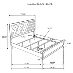 Sonora 4-piece Eastern King Bedroom Set White
