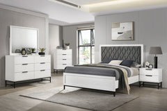Best Furniture Outlet - Coaster - Sonora 5-piece Eastern King Bedroom Set White  - 224861KE-S5