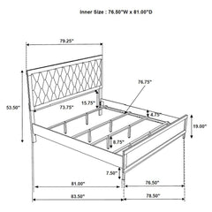 Sonora 5-piece Eastern King Bedroom Set White