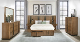 Best Furniture Outlet - Coaster - Terrace 6-piece Eastern King Panel Bedroom Set Ash Brown - 224900KE-S6P