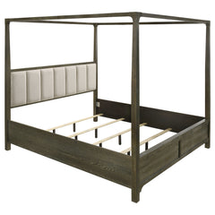 Best Furniture Outlet - Coaster - Gran Park California King Four Poster Canopy Bed Dark Cocoa - 224931KW