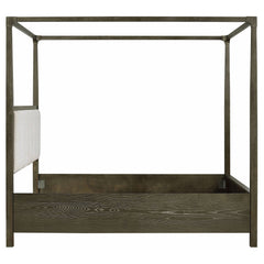 Gran Park Queen Canopy Bed Dark Cocoa