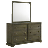 Best Furniture Outlet - Coaster - Gran Park 6-drawer Dresser and Mirror Dark Cocoa - 224933M