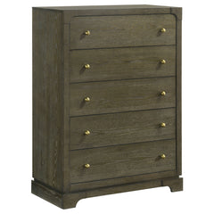 Best Furniture Outlet - Coaster - Gran Park 5-drawer Bedroom Chest of Drawers Dark Cocoa - 224935