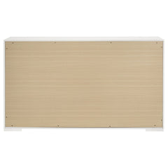 Ives 6-drawer Dresser Cabinet White High Gloss