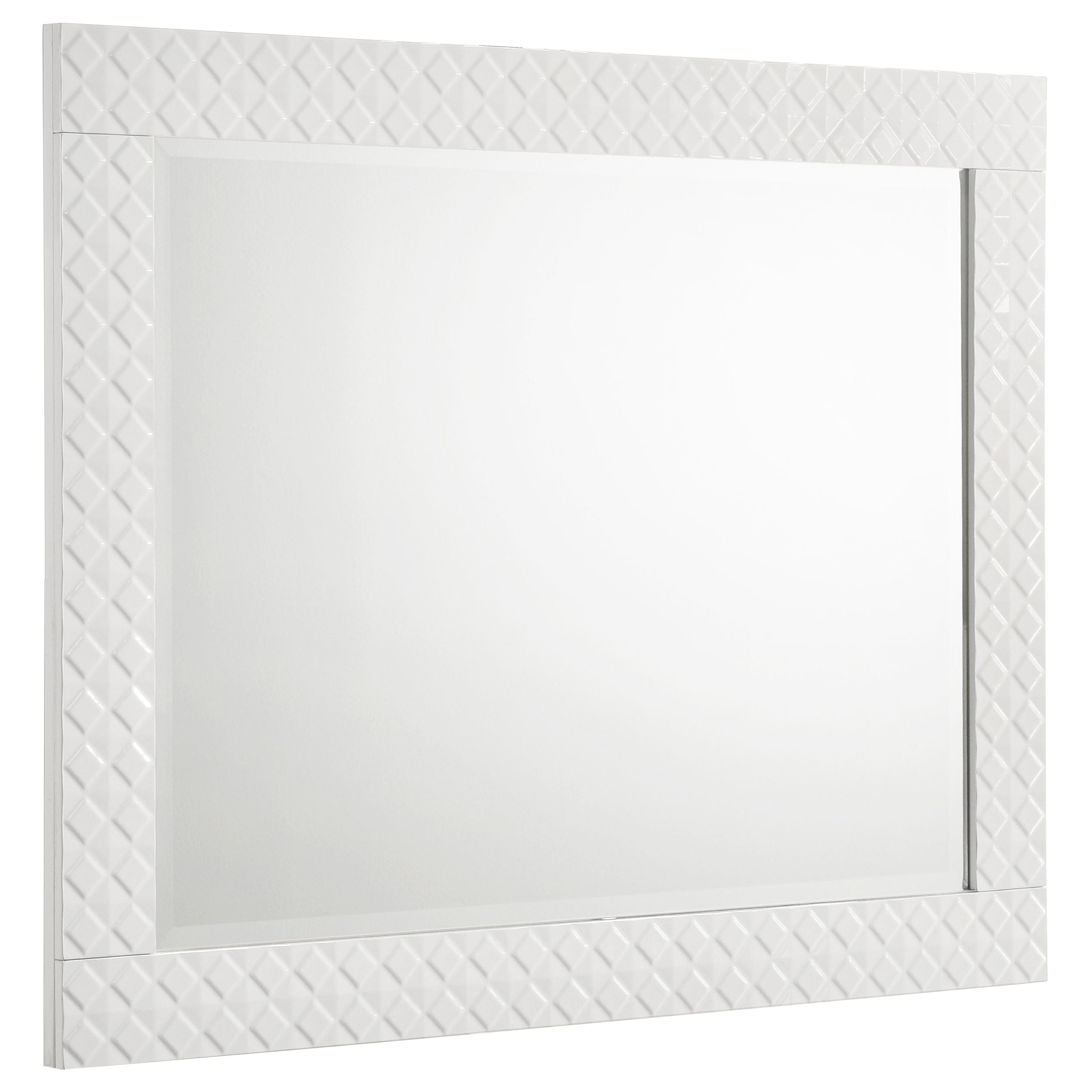 Best Furniture Outlet - Coaster - Ives Dresser Mirror White High Gloss - 224944