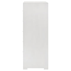 Ives 5-drawer Bedroom Chest of Drawers White High Gloss