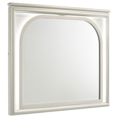 Best Furniture Outlet - Coaster - Olivia LED Dresser Mirror Pearl White - 224954