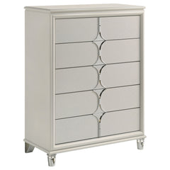 Best Furniture Outlet - Coaster - Olivia 5-drawer Bedroom Chest of Drawers Pearl White - 224955