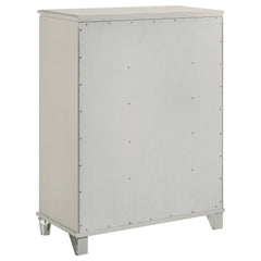Olivia 5-drawer Bedroom Chest of Drawers Pearl White
