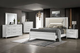 Best Furniture Outlet - Coaster - Marmore 5-piece California King Bedroom Set White - 224961KW-S5