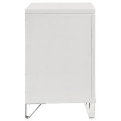 Marmore 2-drawer Nightstand Bedside Table White