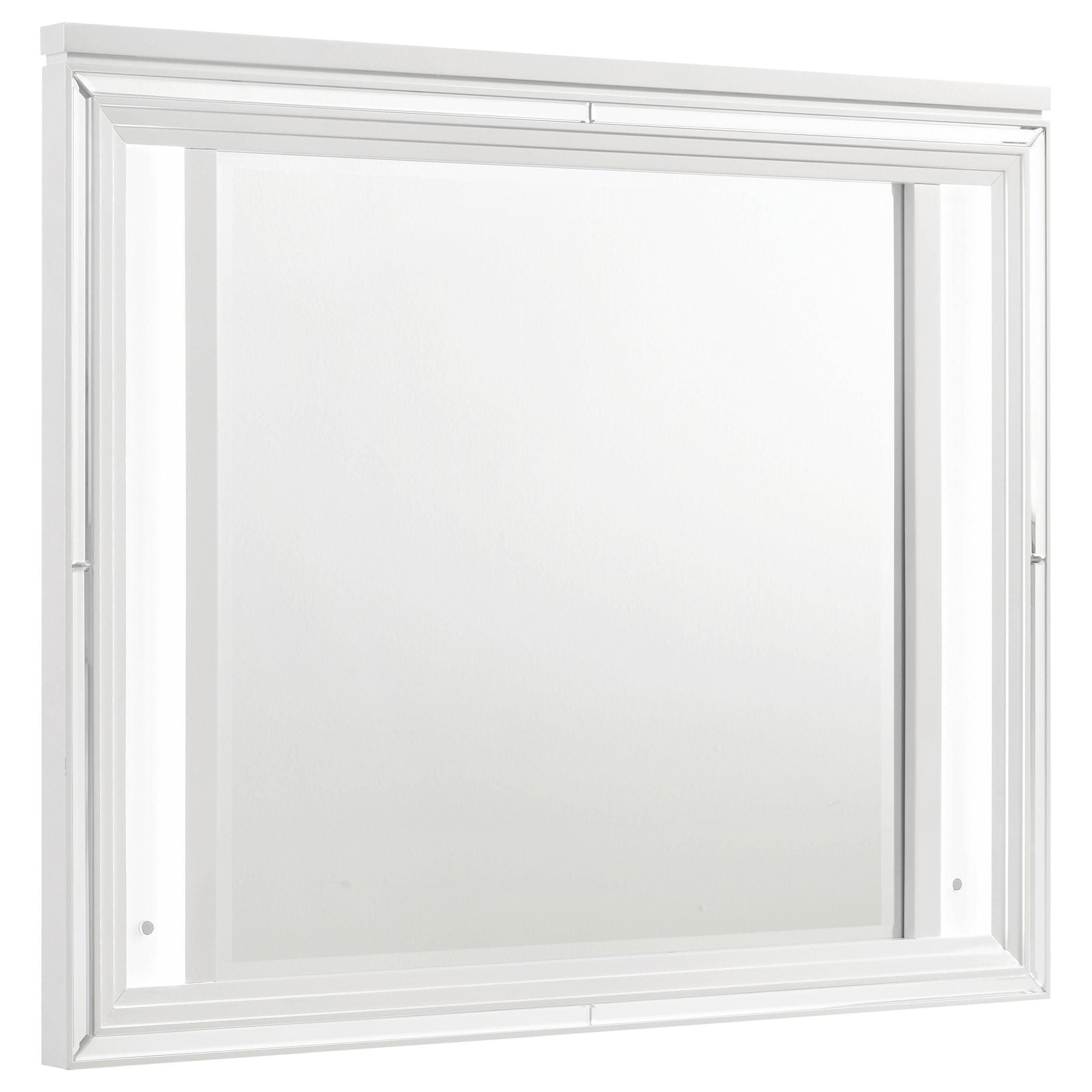 Best Furniture Outlet - Coaster - Marmore LED Dresser Mirror White - 224964