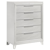 Best Furniture Outlet - Coaster - Marmore 5-drawer Bedroom Chest of Drawers White - 224965