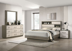 Best Furniture Outlet - Coaster - Fenwick 4-piece Eastern King Bedroom Set Grey Oak - 224981KE-S4
