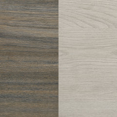 Fenwick Queen Bed Bookcase Headboard Grey Oak