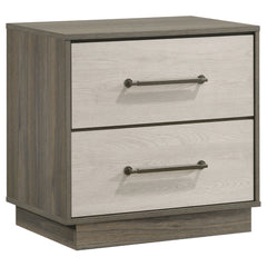 Best Furniture Outlet - Coaster - Fenwick 2-drawer Nightstand Bedside Table Grey Oak - 224982