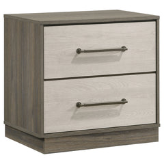 Best Furniture Outlet - Coaster - Fenwick 2-drawer Nightstand Bedside Table Grey Oak - 224982