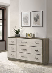 Fenwick 9-drawer Dresser Grey Oak