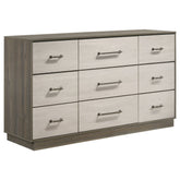 Best Furniture Outlet - Coaster - Fenwick 9-drawer Dresser Grey Oak - 224983