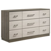 Best Furniture Outlet - Coaster - Fenwick 9-drawer Dresser Grey Oak - 224983