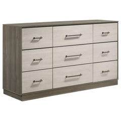 Best Furniture Outlet - Coaster - Fenwick 9-drawer Dresser Grey Oak - 224983