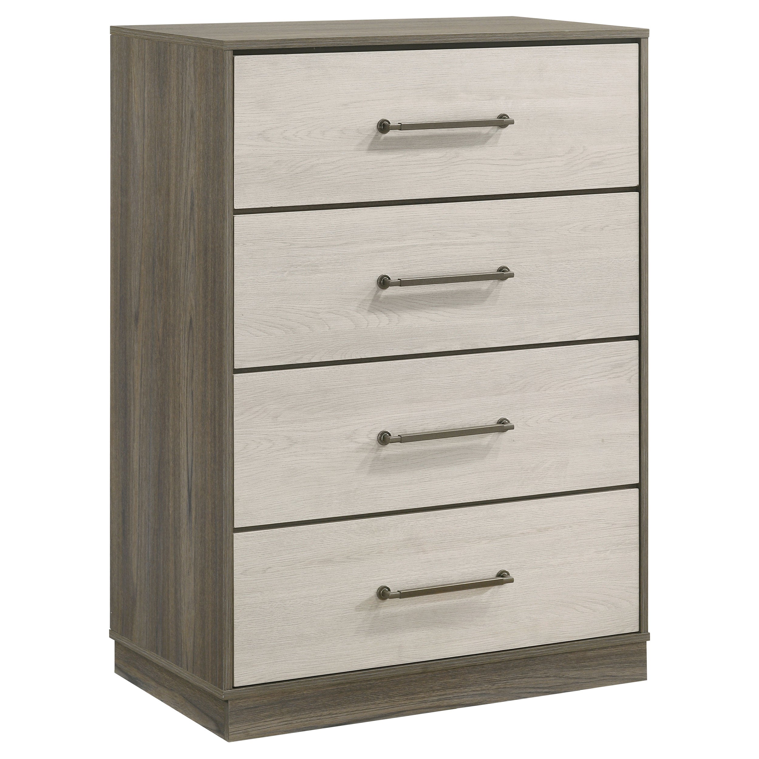 Best Furniture Outlet - Coaster - Fenwick 4-drawer Chest of Drawers Grey Oak - 224985