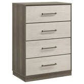 Best Furniture Outlet - Coaster - Fenwick 4-drawer Chest of Drawers Grey Oak - 224985