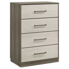 Best Furniture Outlet - Coaster - Fenwick 4-drawer Chest of Drawers Grey Oak - 224985