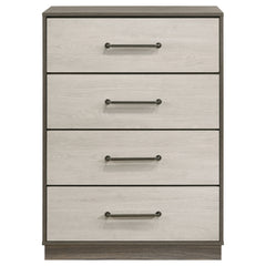 Fenwick 4-drawer Chest of Drawers Grey Oak