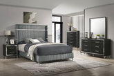 Best Furniture Outlet - Coaster - Lucia 5-piece Queen Bedroom Set Grey and Black - 224991Q-S5